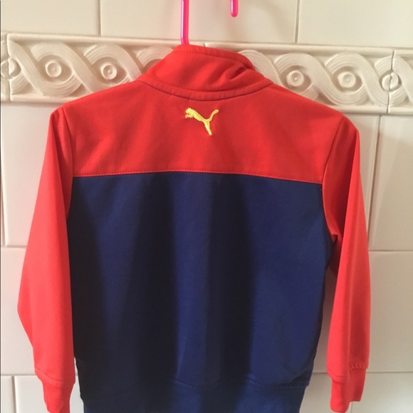 Boys Puma Colorblock Zip Up Track Jacket 2T - Picture 2 of 3